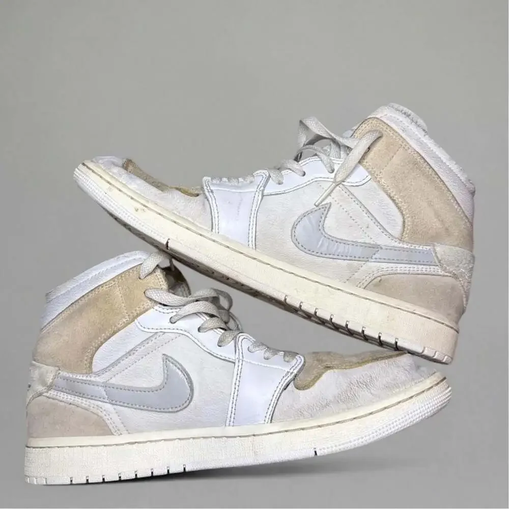 Air Jordan 1 Mid Inside Out White Size 10